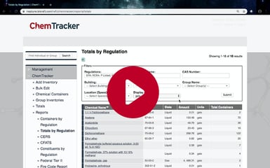 ChemTracker Screen Shot with Play Button